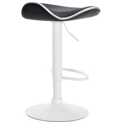 Tabouret de bar Shanghai, simili cuir noir