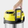 Aspirateur eau et poussieres sans fil KARCHER WD 3-18 S V-17/20 - Acier - 17 l - Jaune