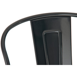 Ensemble de 4 tabourets de bar Aiden en noir