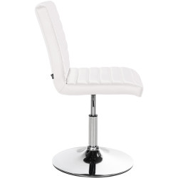 Lot de 2 chaises de salle à manger Elvas similicuir blanc