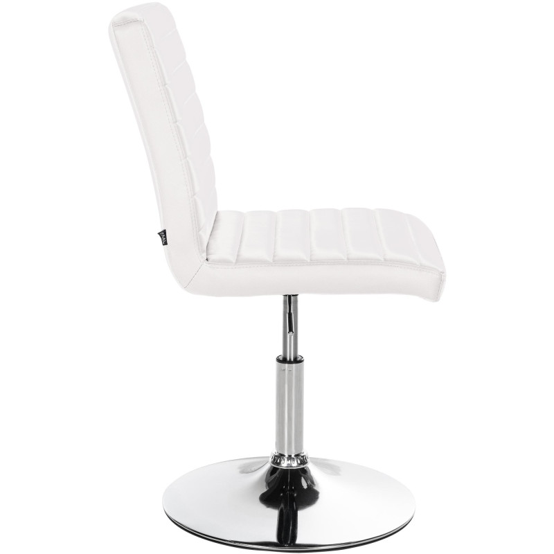 Ensemble de 2 chaises de salle à manger Elvas en similicuir blanc