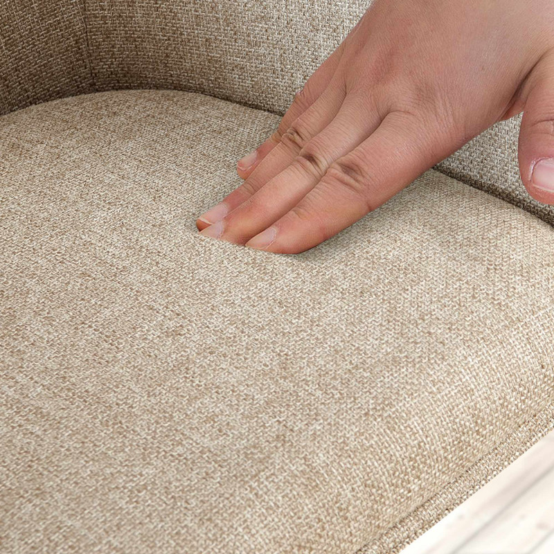 Chaise Tipton en tissu taupe