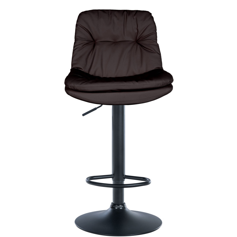Tabouret de bar Laurel, simili cuir brun