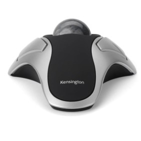 Kensington, Souris TrackBall ergonomique filaire pour PC, Mac, ambidextre, Gris