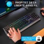 THE G-LAB KEYZ TUNGSTEN Clavier sans fil Gaming - Français - AZERTY