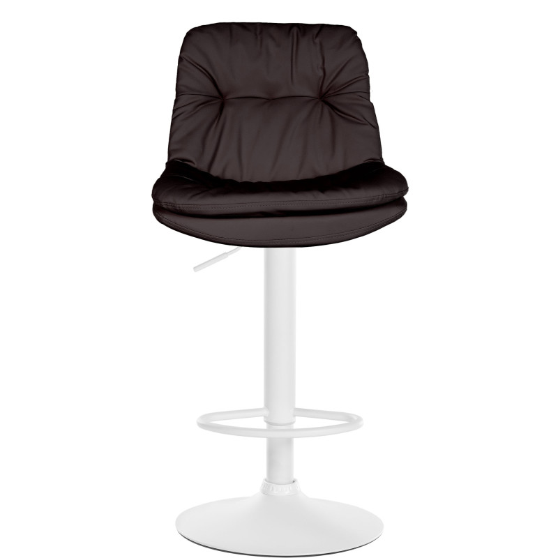 Tabouret de bar Laurel, similicuir brun