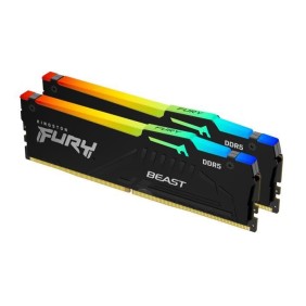 Mémoire RAM - KINGSTON - FURY Beast - RGB - 32 Go (2 x 16 Go) - DDR5 - 5600 Mhz CL40 - (KF556C40BBAK2-32)