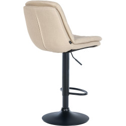 Tabouret de bar Laurel en tissu crème