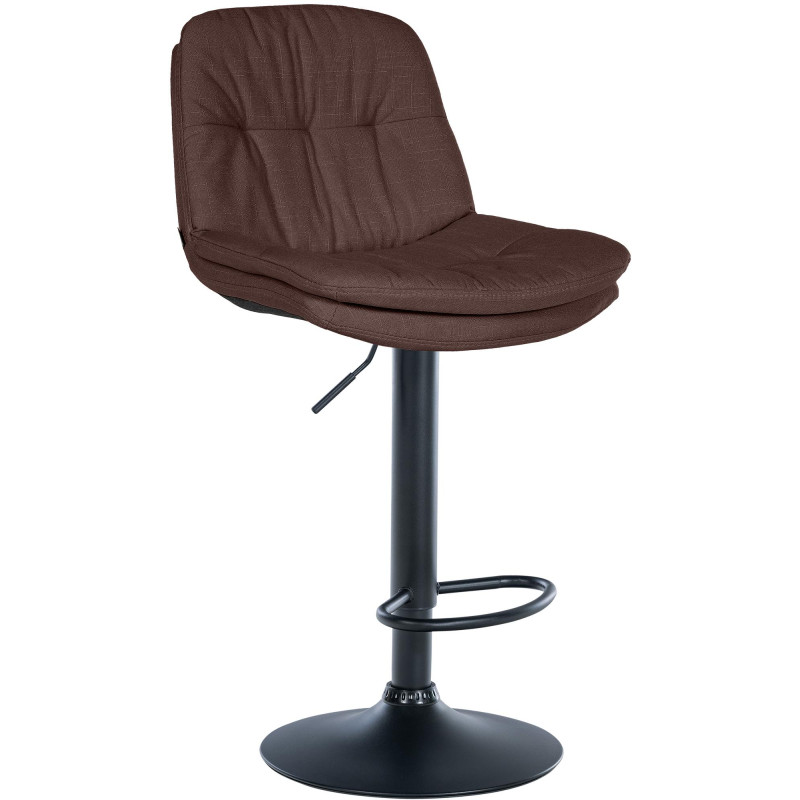 Tabouret de bar Laurel en tissu brun
