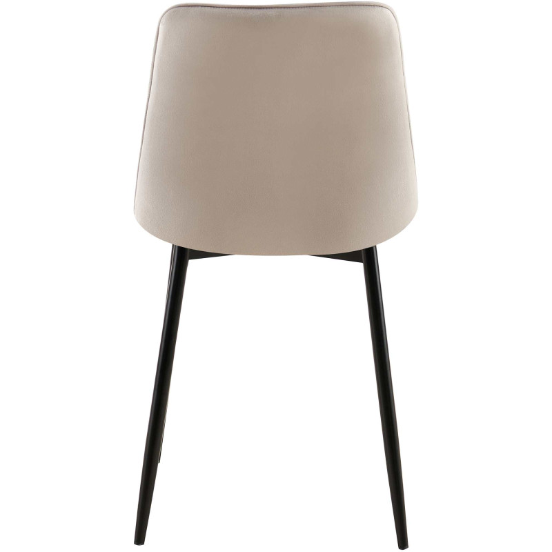 Chaise de salle à manger Gifford en velours gris