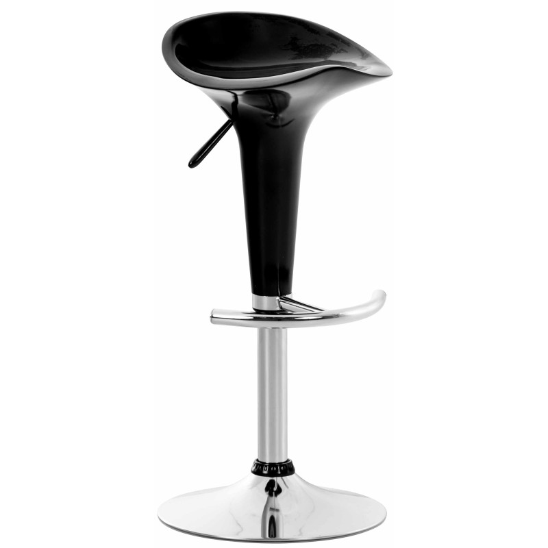 Tabouret de bar en forme de selle noir