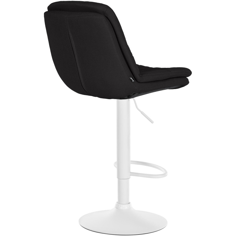 Tabouret de bar Laurel en tissu noir