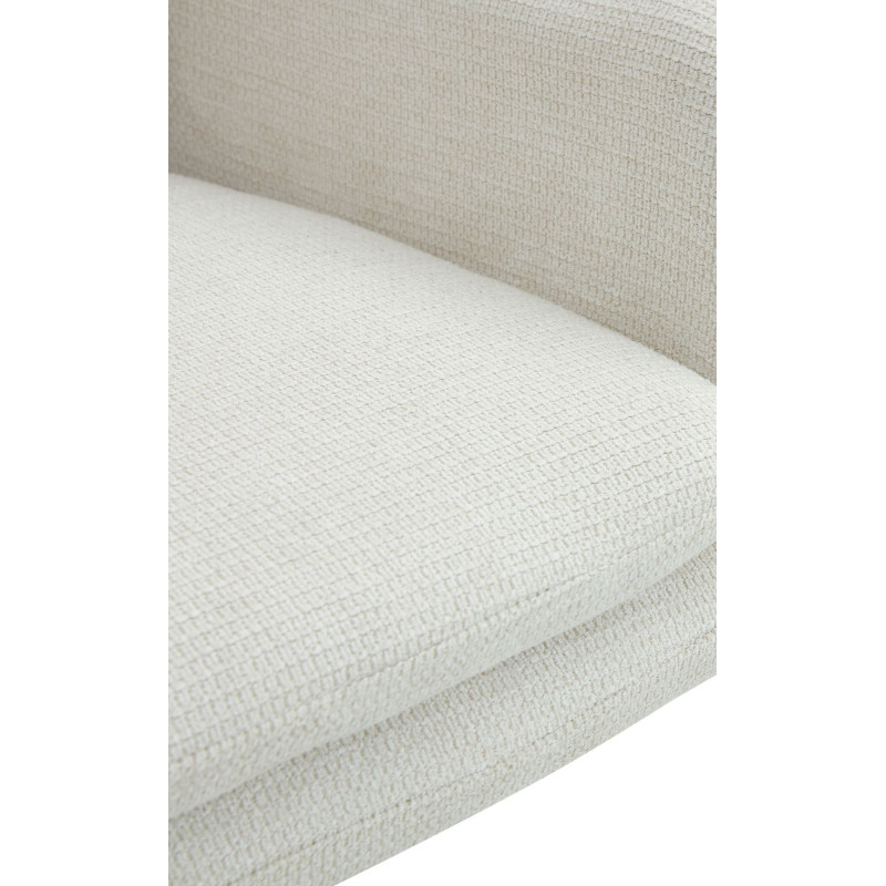Chaise de salle à manger Pickett en tissu crème