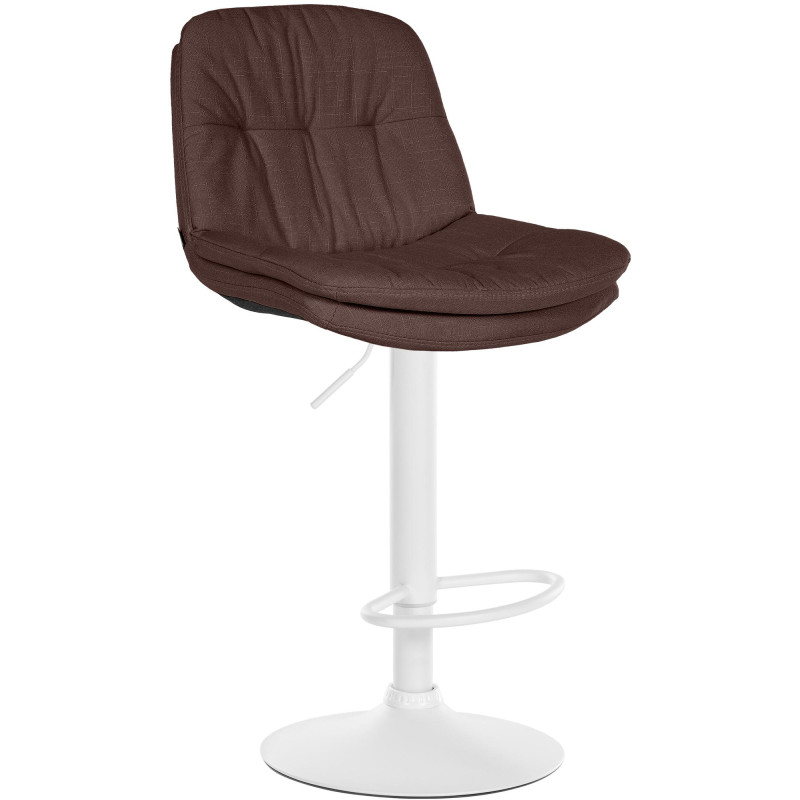 Tabouret de bar Laurel en tissu brun