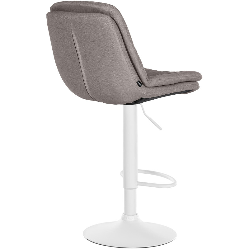 Tabouret de bar Laurel en tissu gris