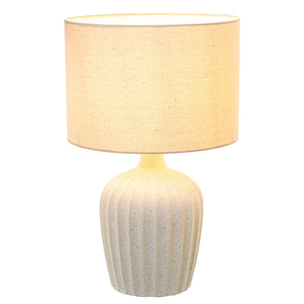 Lampe de bureau Alexandra House Living Beige Céramique 40 W 28 x 47 cm