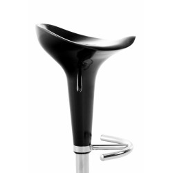 Tabouret de bar en forme de selle noir