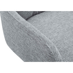 Chaise de salle à manger Pickett en tissu gris