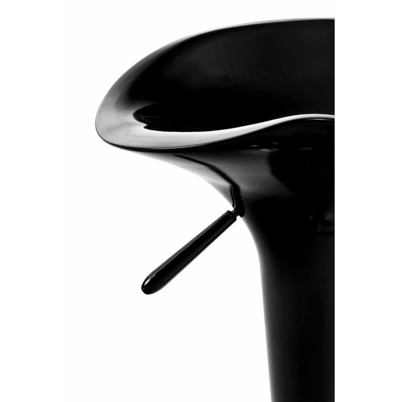Tabouret de bar en forme de selle noir