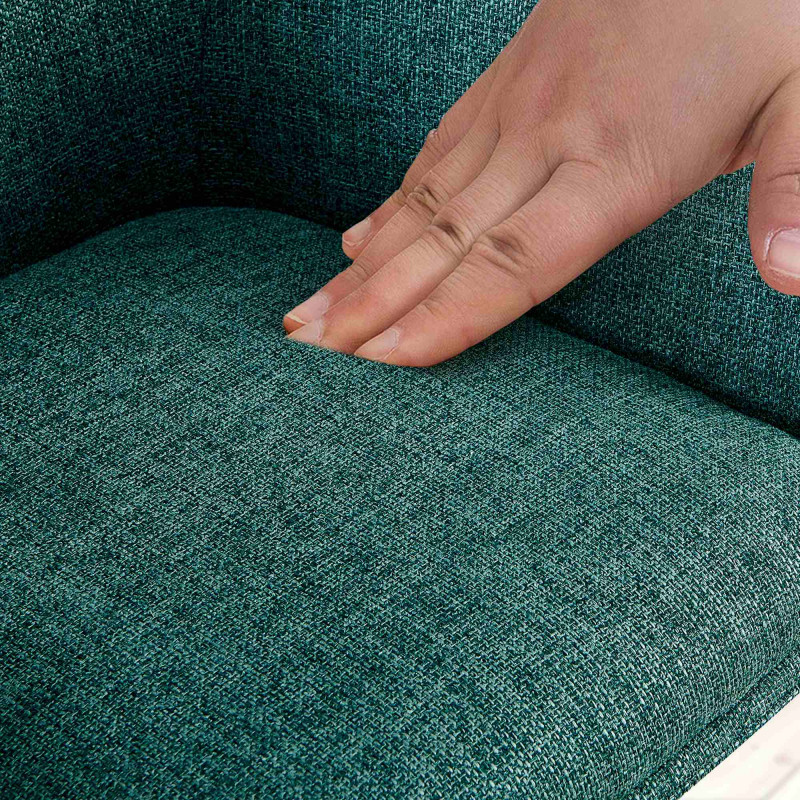 Chaise Tipton, tissu vert foncé