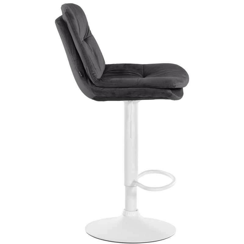 Tabouret de bar Laurel en velours noir