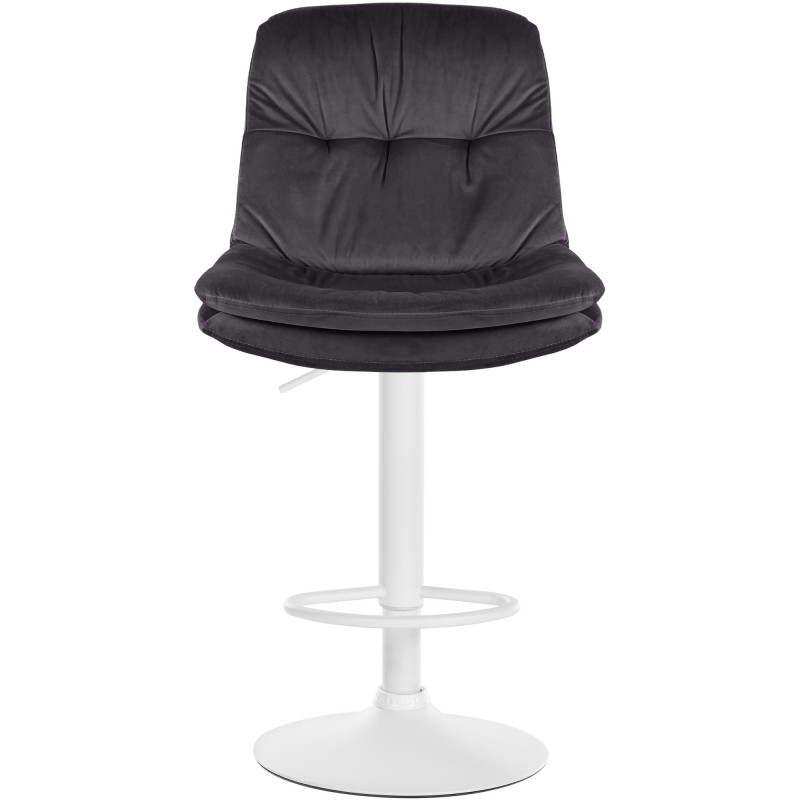 Tabouret de bar Laurel en velours noir