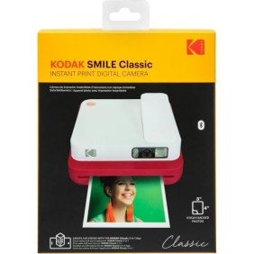 Appareil photo instantané et imprimante Bluetooth - KODAK - SMILE CLASSIC 2 en 1 - Rouge et Blanc