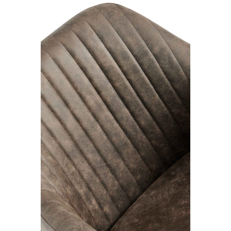 Chaise de salle à manger grise vintage Welby