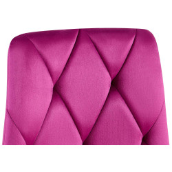 Ensemble de 2 chaises de salle à manger Clairton en velours violet