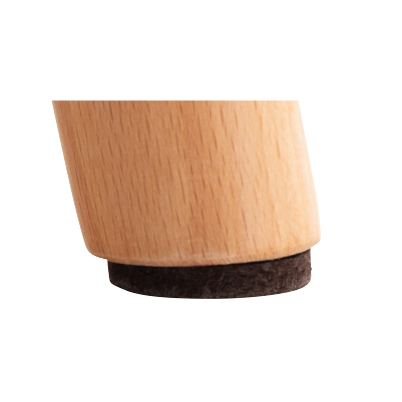 Lot de 2 chaises Elda en simili cuir blanc