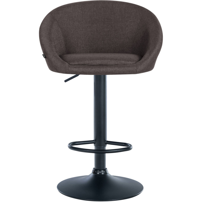 Tabouret de bar Davie en tissu gris foncé