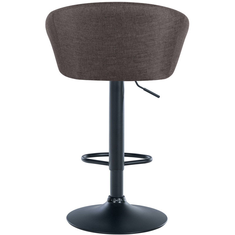 Tabouret de bar Davie en tissu gris foncé