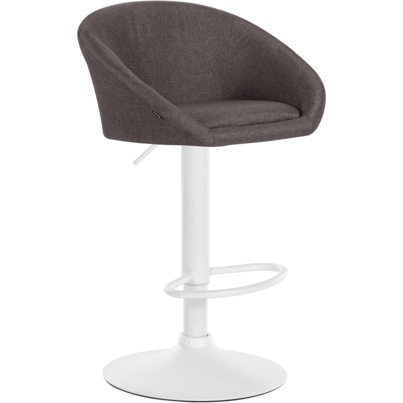 Tabouret de bar Davie en tissu gris foncé
