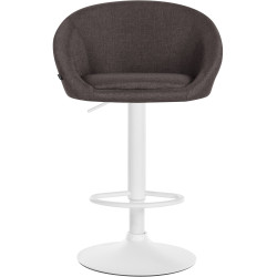 Tabouret de bar Davie en tissu gris foncé