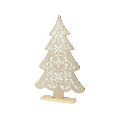 Décorations de Noël Lifetime Blanc Naturel Sapin de Noël Sapin 30 x 6 x 48 cm Petit