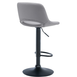 Tabouret de bar Camden, similicuir gris
