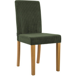 Chaise de salle à manger Ina Cord vert clair antique