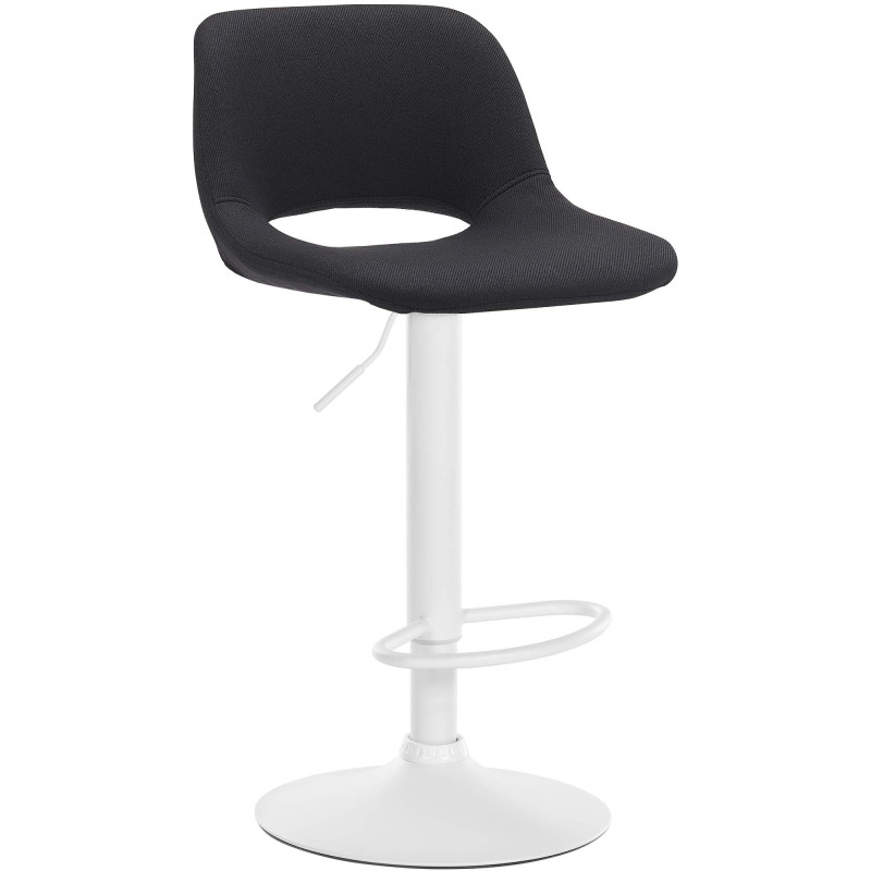 Tabouret de bar Camden en tissu noir
