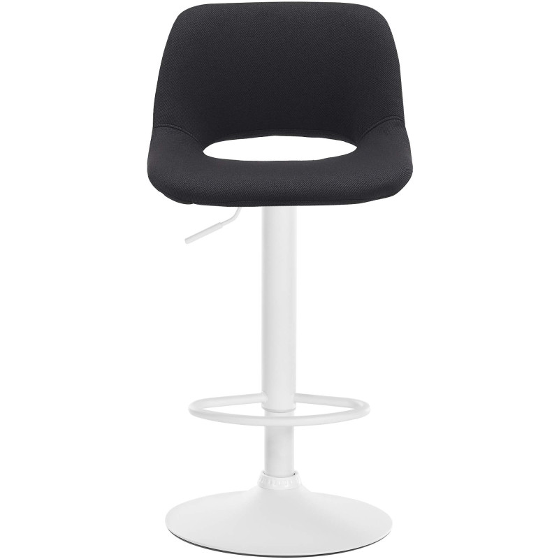 Tabouret de bar Camden en tissu noir