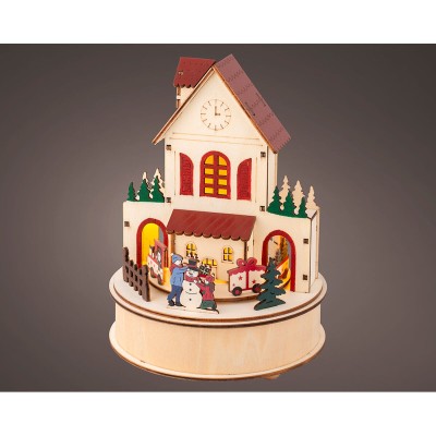 Décorations de Noël Lumineo Petit maison 15 x 20,3 cm MicroLED