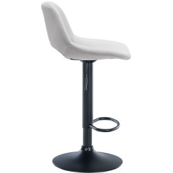 Tabouret de bar Camden en velours gris clair