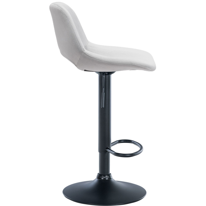 Tabouret de bar Camden en velours gris clair