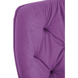 Lot de 2 chaises en velours Tanna violet
