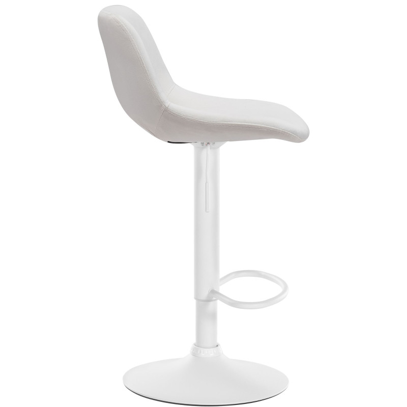 Tabouret de bar en velours Camden crème