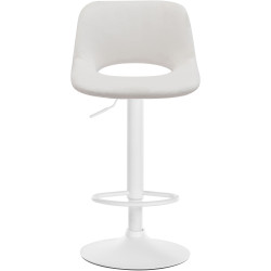 Tabouret de bar en velours Camden crème