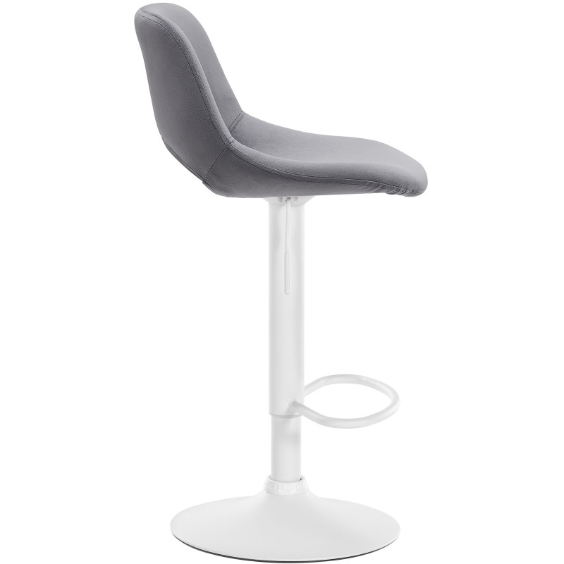 Tabouret de bar en velours Camden gris foncé