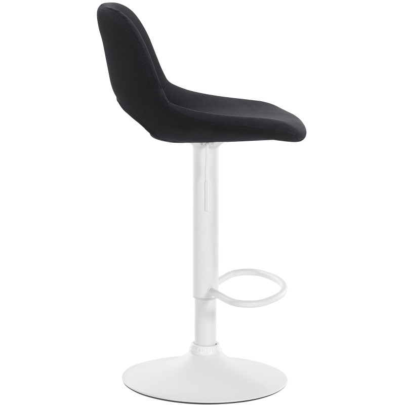 Tabouret de bar en velours Camden noir