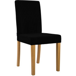 Chaise de salle à manger Ina Cord noir clair antique