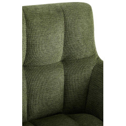 Chaise de salle à manger Jonah, tissu vert