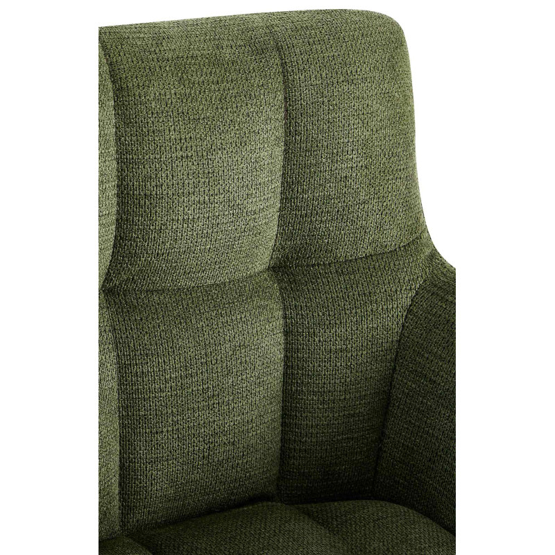 Chaise de salle à manger Jonah, tissu vert